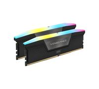 Corsair Vengeance RGB 32Go (2x16Go) DDR5 6000MHz CL38 DIMM 288-Pin XMP 3.0 Radiateur avec Rétroéclairage Multicolore CMH32GX5M2B6000C38