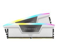 Corsair Vengeance RGB DDR5 - 32 Go (2 x 16 Go) - 5200 MT/s C40 - Intel XMP 3.0 - Blanc - Neuf