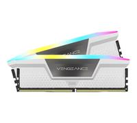 Corsair Vengeance RGB DDR5 - 32 Go (2 x 16 Go) - 5200 MT/s C40 - Intel XMP 3.0 - Blanc - Neuf