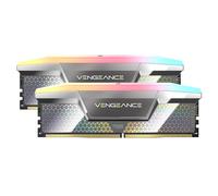 CORSAIR Vengeance RGB DDR5 CUDIMM 48Go (2x24Go) 8000MHz CL38-50-50-128 1.4V Intel XMP Mémoire pour Ordinateur de Bureau - Argent (CMHC48GX5M2X8000C38)