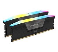 CORSAIR Vengeance RGB - DDR5 - kit - 32 Go: 2 x 16 Go - DIMM 288 broches - 6400 MHz / PC5-51200 - CL36 - noir G