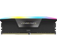 CORSAIR Vengeance RGB DDR5 RAM 16GB (1x16GB) 5600MHz CL40 Intel XMP Mémoire Informatique Compatible iCUE - Noir (CMH16GX5M1B5600C40)