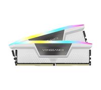 Kit Barrettes mémoire 32Go (2x16Go) DIMM DDR5 Corsair Vengeance RGB 6000MHz CL30 (Blanc)