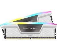 CORSAIR VENGEANCE RGB DDR5 RAM 32Go (2x16Go) 6200MHz CL36 Intel XMP Compatible iCUE Mémoire d'Ordinateur - Blanc (CMH32GX5M2B6200C36W)