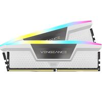 CORSAIR Vengeance RGB DDR5 RAM 32Go (2x16Go) 6400MHz CL36-48-48-104 1.35V AMD Expo Intel XMP 3.0 Mémoire pour Ordinateur de Bureau - Blanc (CMH32GX5M2B6400Z36W)