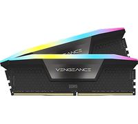 CORSAIR Vengeance RGB DDR5 RAM 64Go (2 x 32Go) 6000MHz CL40-50-50-96 1.35V Intel XMP 3.0 Mémoire pour Ordinateur de Bureau - Noir (CMH64GX5M2D6000C40)