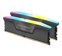 CORSAIR Vengeance RGB DDR5 RAM 32Go (2x16Go) 5600MHz CL36 AMD Expo Compatible iCUE Mémoire d'Ordinateur - Gris (CMH32GX5M2B5600Z36K)