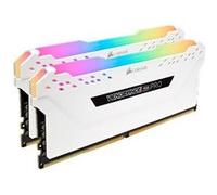 CORSAIR Vengeance RGB PRO - DDR4 - kit - 32 Go: 2 x 16 Go - DIMM 288 broches - 2666 MHz / PC4-21300 - CL16 - 1.2 V - mémoire sans tampon - non ECC - blanc Blanc G