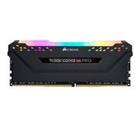 CORSAIR Vengeance RGB PRO - DDR4 - kit - 32 Go: 2 x 16 Go - DIMM 288 broches - 2933 MHz / PC4-23400 - CL16 - 1.35 V - mémoire sans tampon - non ECC - noir G