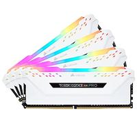 Corsair Vengeance RGB Pro - Kit de Mémorie Enthousiaste (32Go (4x8Go), DDR4, 3200MHz, C16, XMP 2.0) - Blanc
