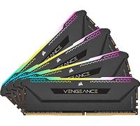 CORSAIR Mémoire PC DDR4 - VENGEANCE RGB PRO SL 32Go (4x8Go) - 3200Mhz - CAS 16 (CMH32GX4M4E3200C16)