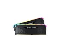KIT BARRETTES MÉMOIRE 16GO (2X8GO) DIMM DDR4 CORSAIR VENGEANCE RS RGB PC4-25600 (3200 MHZ) (NOIR)
