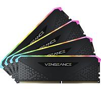 Corsair Vengeance RGB RS 32Go (4x8Go) DDR4 3600MHz C18 Mémoire de Bureau (Éclairage RGB Dynamique, Temps de Réponse Serrés, Compatible avec AMD TRX40, Intel & AMD 300/400/500 Series) Noir