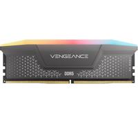 CORSAIR Vengeance RGB RS DDR5 16Go (1 x 16Go) Jusqu'à 6000MHz AMD Intel RAM | Mémoire pour Ordinateur de Bureau, Compatible AMD EXPO et Intel XMP 3.0, CL38, Gris, (CMG16GX5M1D6000Z38)