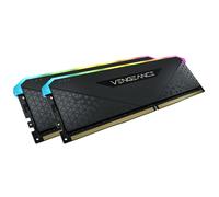 Corsair Vengeance RGB RS 32Go (2x16Go) DDR4 Jusqu'à 3200MHz C16 Mémoire de Bureau (Éclairage RGB Dynamique, Temps de Réponse Serrés, Compatible avec Intel & AMD 300/400/500 Series) Noir