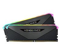 Corsair Mémoire de bureau VENGEANCE RGB RT 16 Go (2x8 Go) DDR4 3200 CL16 1,35 V Noir