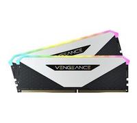 Kit Barrettes mémoire 16Go (2x8Go) DIMM DDR4 Corsair Vengeance RT RGB 3600Mhz (Noir/Blanc)