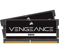 CORSAIR Vengeance SODIMM DDR5 RAM 64Go (2x32Go) 4800MHz CL40 Intel XMP Compatible iCUE Mémoire d'Ordinateur - Noir (CMSX64GX5M2A4800C40)