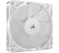 Corsair Ventilateur RS120 120 mm – PWM, daisy‑chain, roulement magnétique – Blanc (paquet unique)