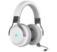 Corsair Virtuoso RGB Wireless Casque Gaming Haute Fidélité (Son Surround 7.1, Microphone Omnidirectionnel avec PC, Xbox One, PS4, Switch et Mobiles Compatibilité) Blanc