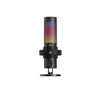 Corsair VOXARA Microphone USB RGB pour Gaming et Streaming - Noir | Microphone à condensateur, audio 192 kHz/32 bits, écran OLED, filtre anti-pop intégré, Wave Link Voice Focus, Plug-and-Play