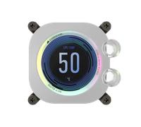 CORSAIR XC7 RGB ELITE LCD Waterblock pour Processeur - Écran LCD 480x480 - 31 LED RGB - USB-C - Compatible avec Intel LGA 1700, AMD AM5 et plus - Blanc