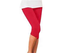 Corsaire Femme Été Legging pour Femmes 3/4 Longueur Yoga Fitness Pantalon Leggings De Sport Femmes Jegging Taille Hautepour LeYoga et Les Loisirs