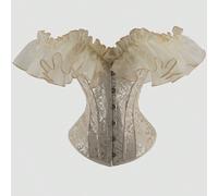 Corsaire sexy style palais avec manches à volants, serré-taille et sans bretelles pour modelage du corps L,M,S,XL,XS,XXLAnimalÉtoffe