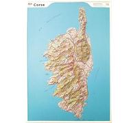 Corse : Carte en relief 1/180.000