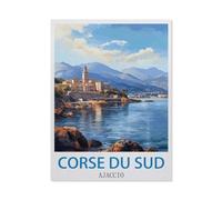 Corse du Sud Ajaccio，Jigsaw Puzzles for Adults 1500 Piece, Classic Puzzle Teens Boys Girls Puzzles Sturdy Tight Fitting Pieces,Letters on Back for Ideal Challenging and Gift（57x87cm）-CN52