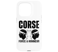 Corse Force Et Honneur Tête De Maure Identité Fierté Coque pour iPhone 15 Pro