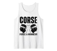 Corse Force Et Honneur Tête De Maure Identité Fierté Débardeur