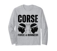 Corse Force Et Honneur Tête De Maure Identité Fierté Manche Longue