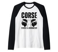 Corse Force Et Honneur Tête De Maure Identité Fierté Manche Raglan