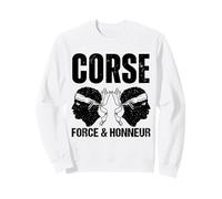 Corse Force Et Honneur Tête De Maure Identité Fierté Sweatshirt