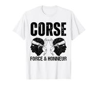 Corse Force Et Honneur Tête De Maure Identité Fierté T-Shirt