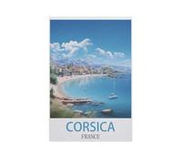 Corse, France,1000 Pièces Puzzle pour Adultes Enfants Adolescents, Intelligence Soulagement du Stress Divertissement Papier Jouets Bricolage Anniversaire(38x26cm)-AN79