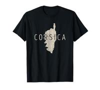 Corse Map Word Art - Corse France Souvenir T-Shirt