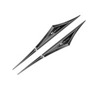 CoRser 2 pcs Insigne de Lame latérale, pour DS Spirit DS3 DS4 DS4S DS5 5LS DS6 DS7 Wild Rubis Voiture Métal Logo Autocollant Décoratifs Accessoires extérieurs Badge,A/Black-Black