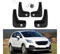 CoRser 4 Pièces Voiture Caoutchouc Bavettes, pour Peugeot 3008 2013-2015 Avant Arrière Roue Protection Anti-Éclaboussures Garde-Boue Protection Accessoires