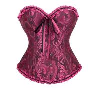 Corset à baleines en satin - Bustier push-up - Lingerie de mariée gothique - Corset à lacets pour femme