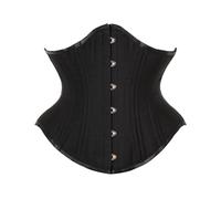 Corset Amincissant à Lacets for Femme, Ceinture de Maintien du Dos Large, Baleines en Acier, sous la Poitrine pour Femmes(M 66-69cm Waist)