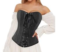 Corset Bustiers Et Corsets Femme Baleine Corset Violet Noire Foncé Robe Deguisement Halloween Steampunk Grande Taille Rose Blanc Mariage Doré Gaine Rouge Vampire 4Xl Pirate Mal Descendants Bustier