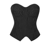 Corset Bustiers Et Corsets Femme Bustier Blanc Pirate Halloween Grande Taille Steampunk Rouge Noir Vert Vintage Doré Gilet Top Dentelle Black Xs Chic Elegant Xxs Deguisement Rumi Vampire Clown Marron