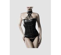 Corset Cuir & Tour de Cou 14494 Romantic Noir GT