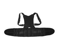 Corset de soutien dorsal confortable réglable pour hommes et femmes - Ceinture dorsale - Soutien lombaire - Noir