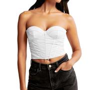 Corset Deguisement Femme Corset Sexy, Bustier Femmes Corsets Push-Up Dentelle Broderie Embroidered Classique Ventre Plat Grande Taille Robes De Soirée Halloween Costume Sexy