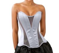 Corset Deguisement Femme Corset Vampire, Corsets Femmes Bustier Victorien Dentelle Push-Up Embroidered Ventre Plat Grande Taille Robes De Soirée Halloween Elegant Haut