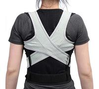 Corset Dorsal Adulte Correcteur De Posture Dos Orthopédique Gilet Ceinture De Soutien De La Colonne Vertébrale Bandage De Correction De Posture Dos Lombaire for Hommes Femmes (Color : Grey Black, Size