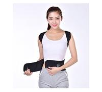 Corset Dos Adulte Épaule Correcteur De Posture Lombaire Bandage Ceinture De Soutien De La Colonne Vertébrale Thérapie Soutien du Dos Correction De La Posture (Color : Black, Size : Small)